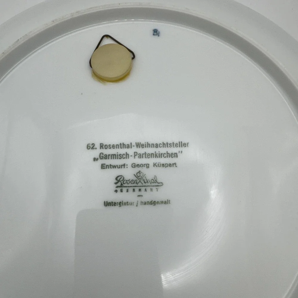 3 Rosenthal Weihnachtsteller Collector‎ Plates 1970, 1971, 1972